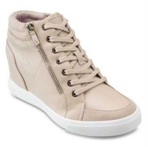Nude wedge sneakers (Aldo)